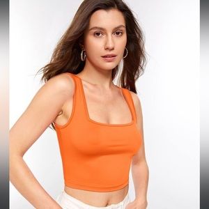 Orange tank top